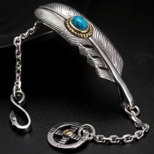 bijou argent et turquoise