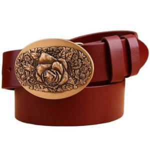 boucle florale ceinture femme