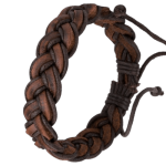 bracelet cuir tressé