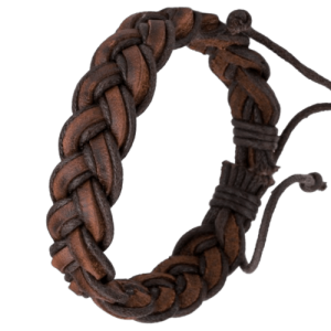 bracelet cuir tressé
