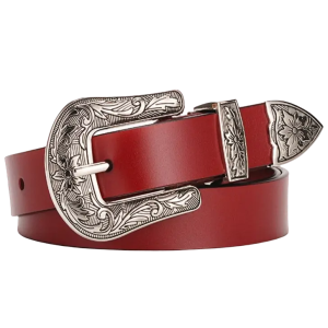 Ceinture Western Rouge moderne