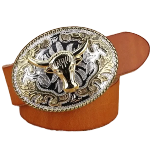 Boucle western en cuir