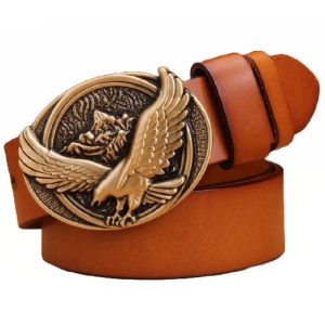 Ceinture western avec boucle dorée