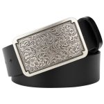Ceinture Western Femme en Cuir Noir
