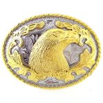boucle de ceinture dorée en alliage de zinc