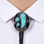 cravate cowboy turquoise