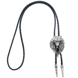 médaillon cravate western homme
