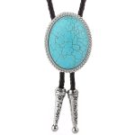 cravate texane turquoise
