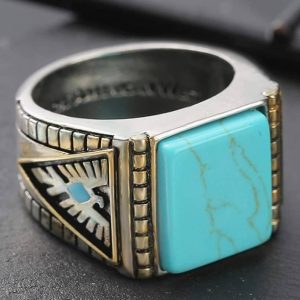 bague turquoise amérindienne