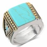 bague amérindienne turquoise