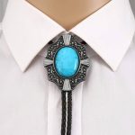 bolo tie blue stone