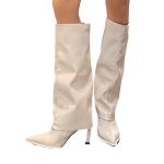 bottes country blanches