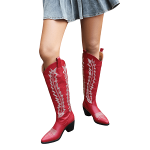 bottes western rouges
