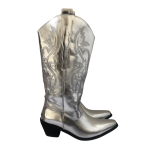 bottes cowboy argent