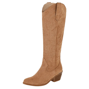bottes cowboy camel