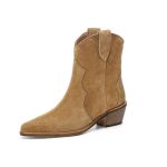 bottes cowboy daim