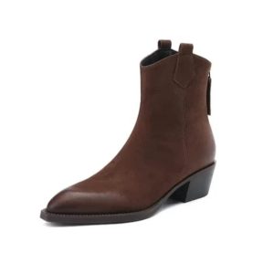 bottes cowboy femme marron