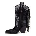bottes cowboy paillettes