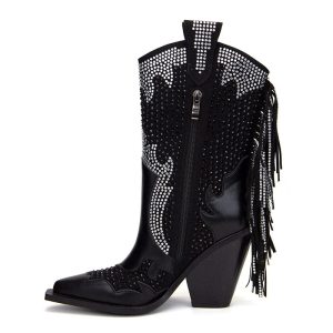 bottes cowboy paillettes