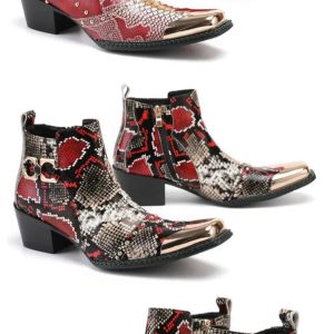 bottes western cuir homme
