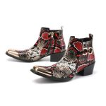 bottes cuir homme cowboy