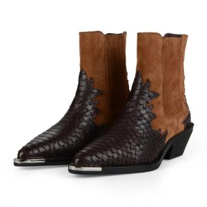 cuir véritable danse bottes