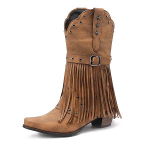bottes western bout carré