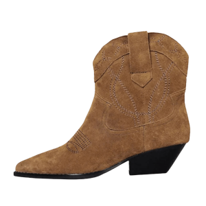 bottes western en daim femme