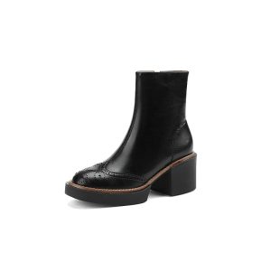 bottes cuir style cowboy