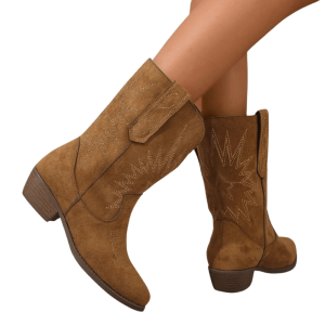 Bottes western cuivrées