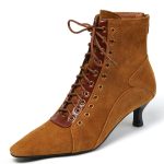 bottine cowboy daim