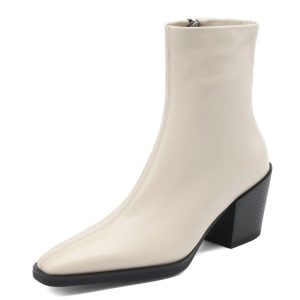 bottines blanches western