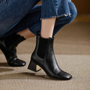 bottines en cuir western