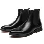 bottines noires cowboy