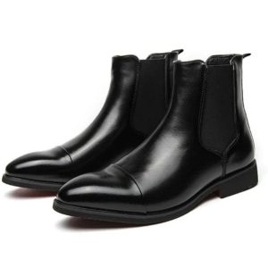 bottines noires cowboy