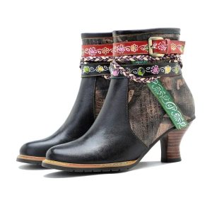 bottines talon cowgirl