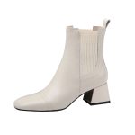 bottines western beige femme