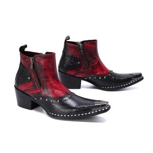 chaussures western cuir