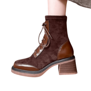 bottines western daim
