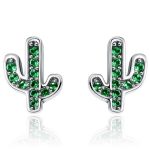 Boucles d'Oreilles Cactus en argent