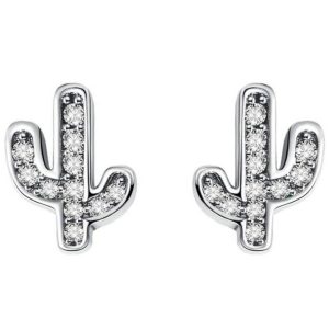 Design élégant de Boucles d'Oreilles Cactus