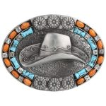 boucle de ceinture chapeau de cowboy