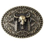 boucle de ceinture western ovale homme
