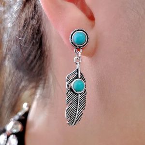 Bijoux western plume