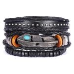 bracelet amérindien cuir