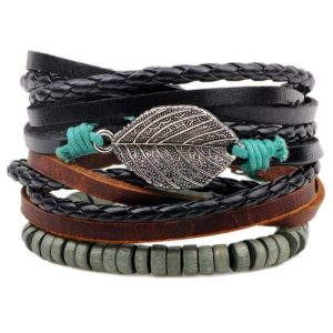 bracelet en cuir style amérindien