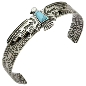 bracelet navajo argent turquoise