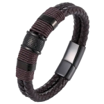 bracelet Western en cuir tressé