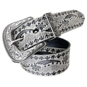 ceinture western blanche