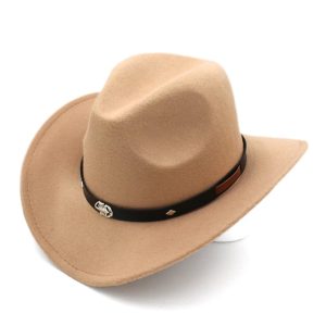 chapeau de cowboy beige